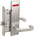 Schlage Grade 1 Privacy with Coin Turn Mortise Lock, 03 Lever, N Escutcheon, Exterior Indicator Displays -in L9044 03N 626 L283-722